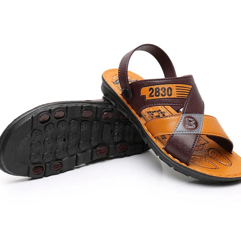 Summer Waterproof Non-slip Sandals Men's Soft Bottom Wear-resistant Dual-use Slippers Breathable Beach Sandals