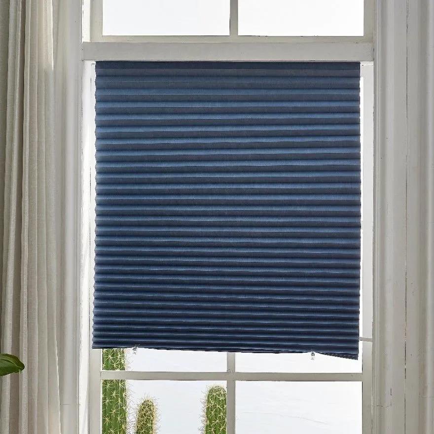 Self-adhesive Curtains, Blackout Curtains, Pleated Curtains, Bedroom Home Shading Curtains, Perforated Blinds, Simple Sunscreen Curtains (1 piece)