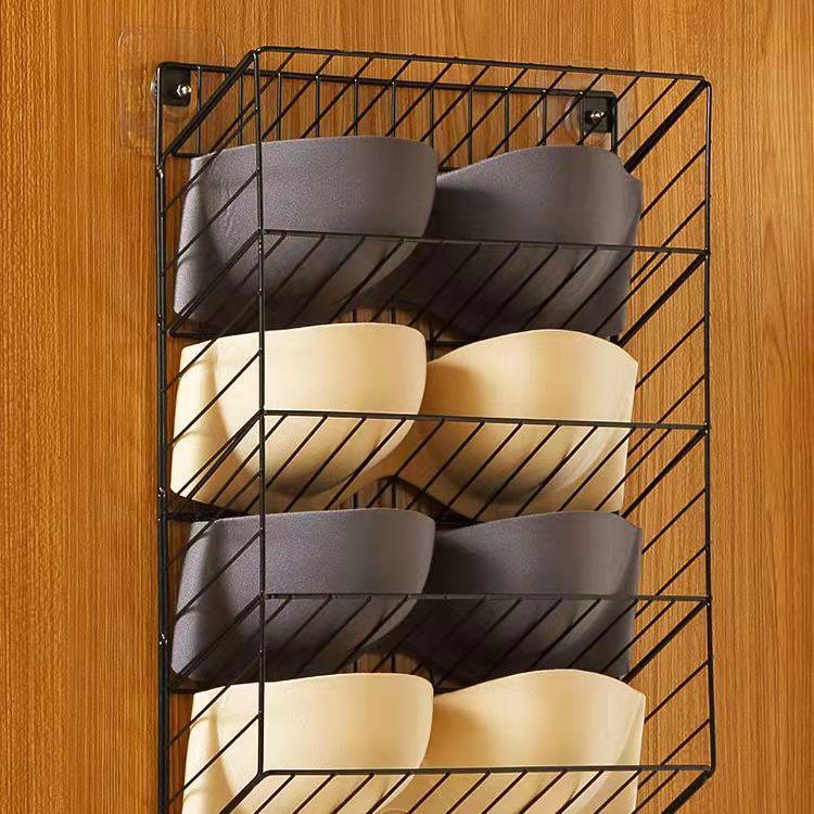 18 Grid Home Wardrobe Hanging Rack Socks Underwear Storage Shelf Wall Hanging Free Perforated Storage Lattice Dormitory Clothes Storage Box