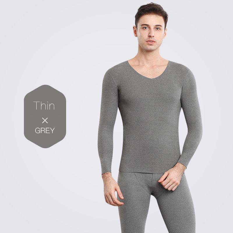 Men Winter Thermal Underwear O-neck Male Autumn Clothes Tight Suit Thicken Windproof Comfortable Soft Lining Long Sleeve Tracksuit Versatile Pajamas