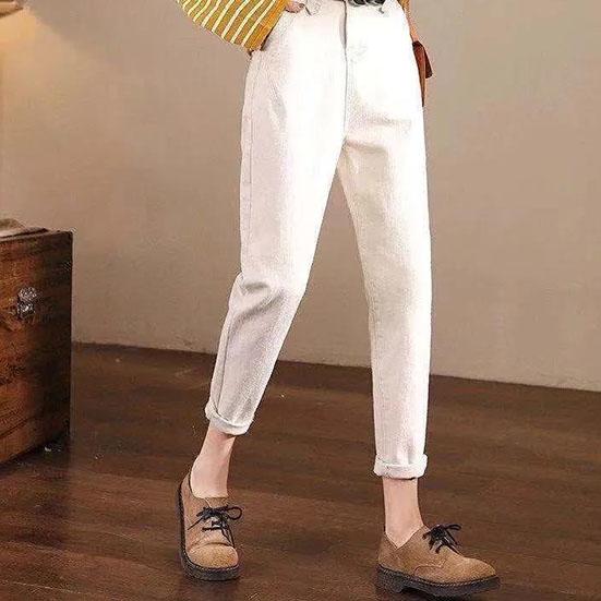 High Waist Casual Women's Overalls Loose and Thin In Spring and Summer Large Size Solid Color Harlan Pants