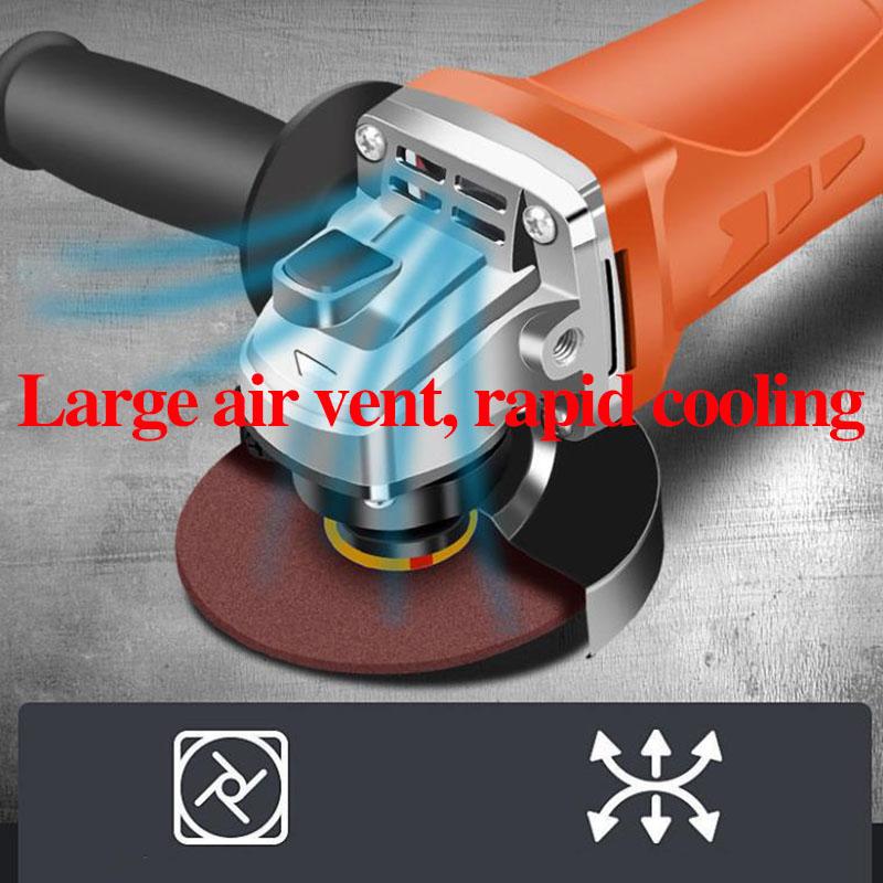 3880W Industrial Angle Grinder Wired Electric Grinder Handheld Cutter Polisher Can Cut Metal Stone Glass