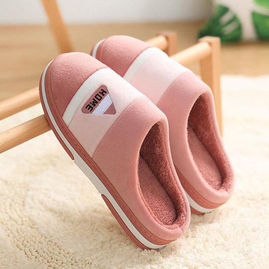 Winter Home Indoor Thickened Cotton Slippers Soft Bottom Warm Home Indoor Plush Slippers