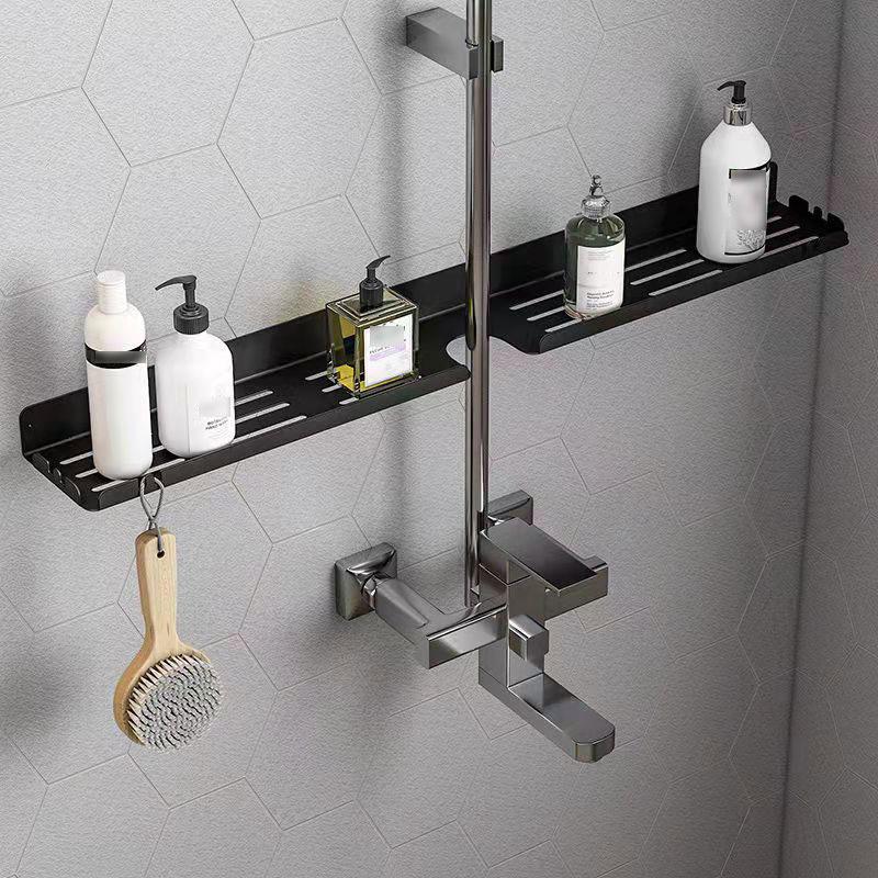 U-shaped Bathroom Shower Shelf Faucet Kitchen Organizer Shelf Free Punching Bathroom Storage Mirror Front Vanity Shelf Wall-mounted Shelf