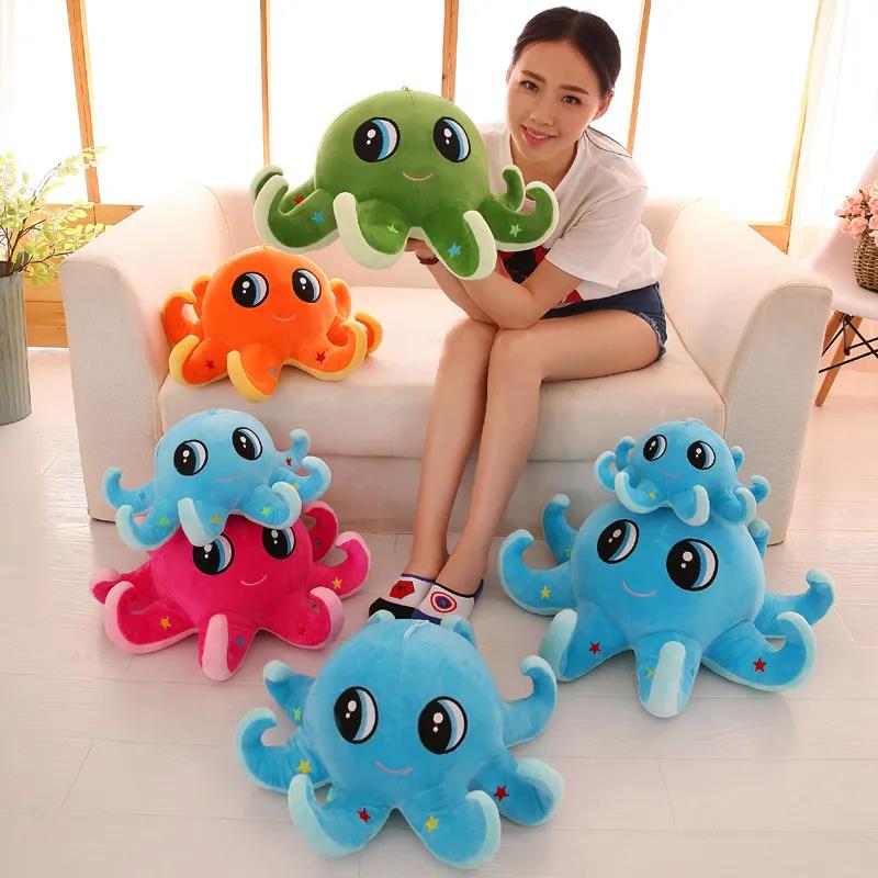 Children's Plush Toys Lovely Octopus Doll Plush Toy Marine Animal Plush Doll Pillow Cushion Children Doll Birthday Gifts Xmas Gift Party Decor