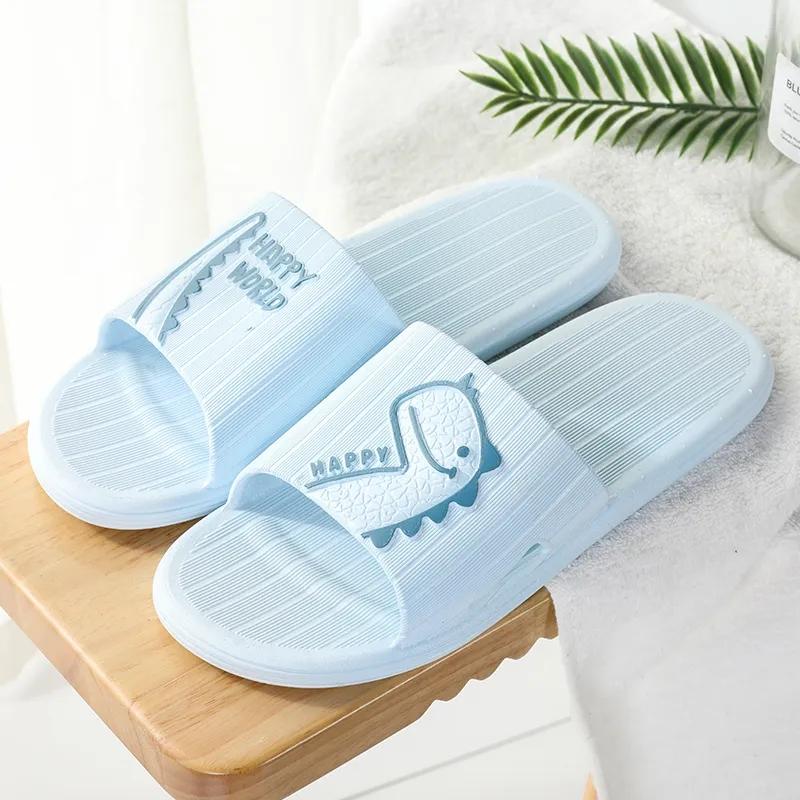 Couple Sandals and Slippers Women's Summer Home Indoor Bathroom Non-slip Bath Soft Bottom Home Men's Flip Flops Soft Sole Comfort Sandals