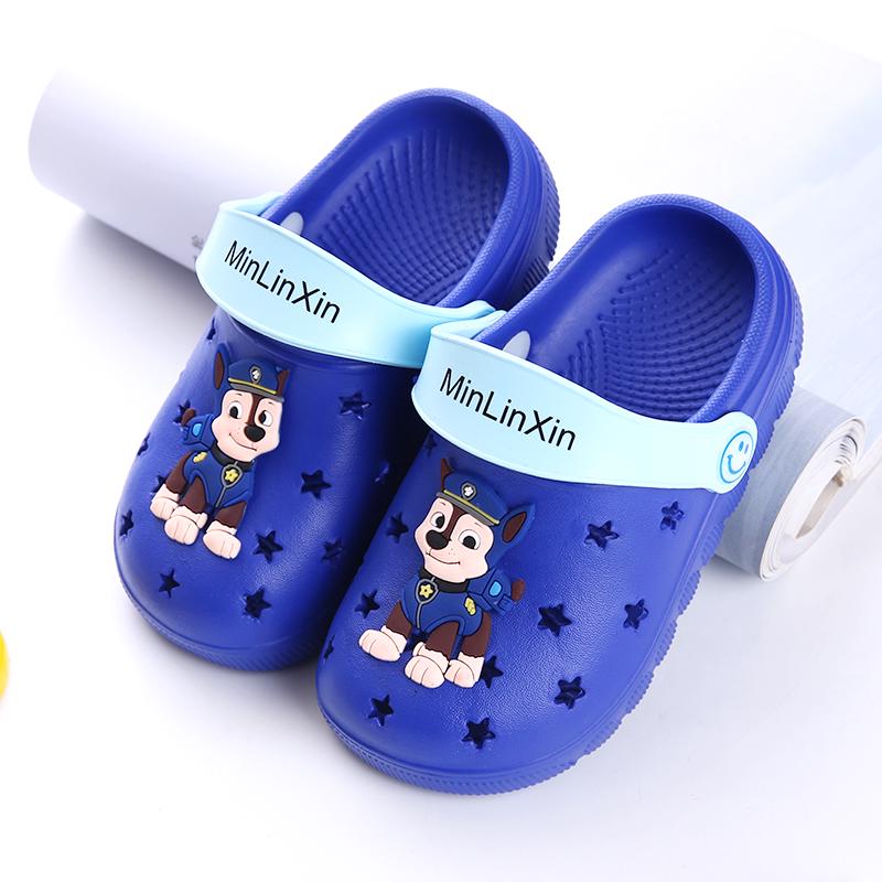 Pair of Slippers Soft Bottom Slippers Summer Cartoon Non-slip Beach Children's Shoes