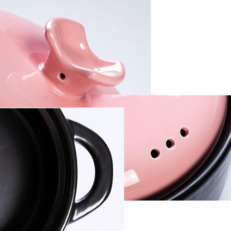 Casserole Stew Pot Soup Household High Temperature Resistant Ceramic Pot Complementary Food Small Casserole Stone Pot