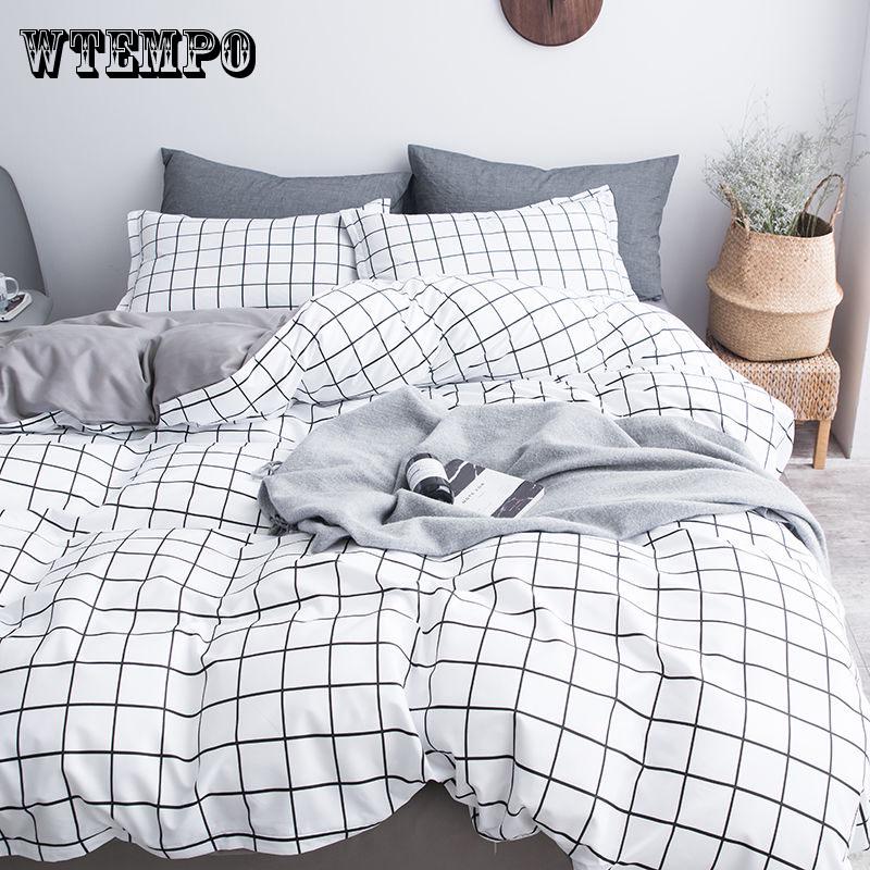 Concise Style Plants Bedding Sets Bed Sheet Duvet Cover Pillowcase Bedclothes