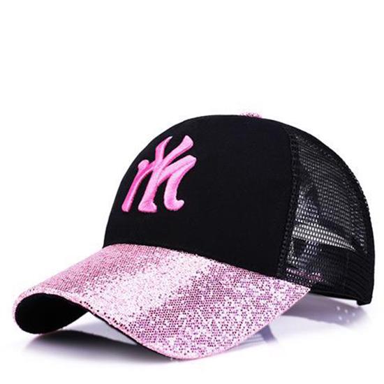 Embroidery Baseball Cap Men Women Snapback Hip Hop Hat Summer Breathable Mesh Sun Hat