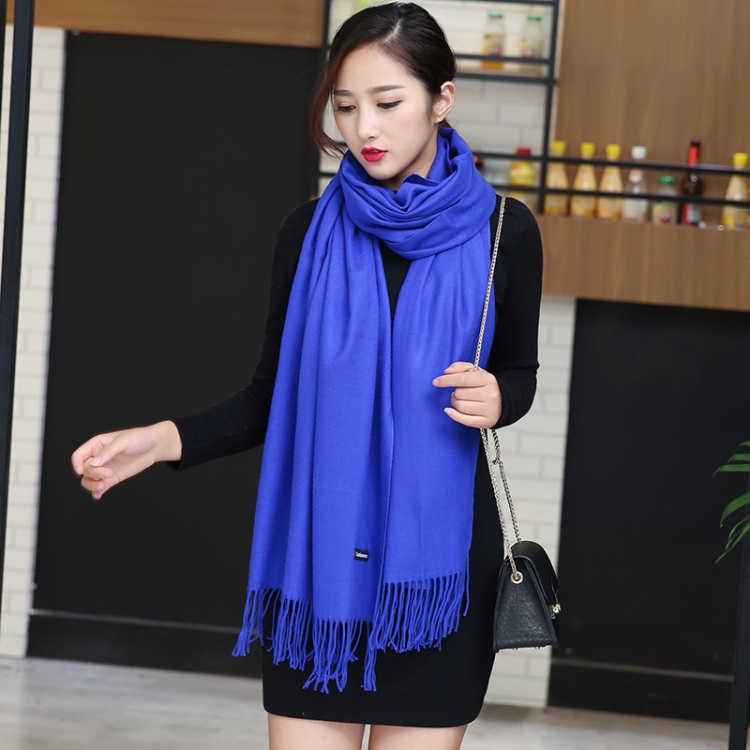 Women Scarf Cashmere Scarves Ladies Thicken Shawl Wrap Autumn Winter Pashmina Unisex Scarf