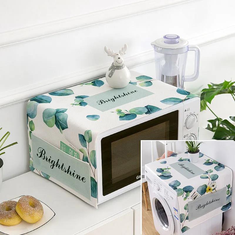 Microwave Oven Cover Oil-proof and Waterproof Household Dustproof Cloth Refrigerator Universal Household Cover Towel