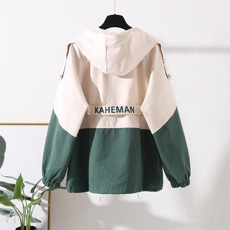 Workwear Jacket Girls Spring and Autumn Clothes Junior High School Students Korean Style Loose Short Top Clothes