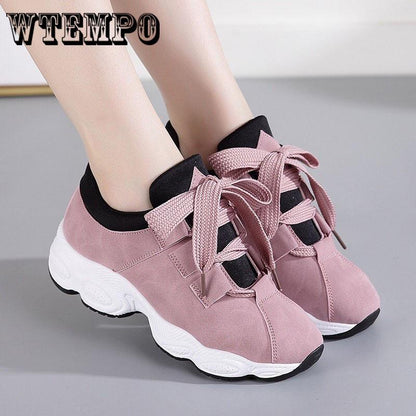 Women Sneakers Shoes Fashion Women Casual Shoes Lace-Up Flats Shoes Women Shoes