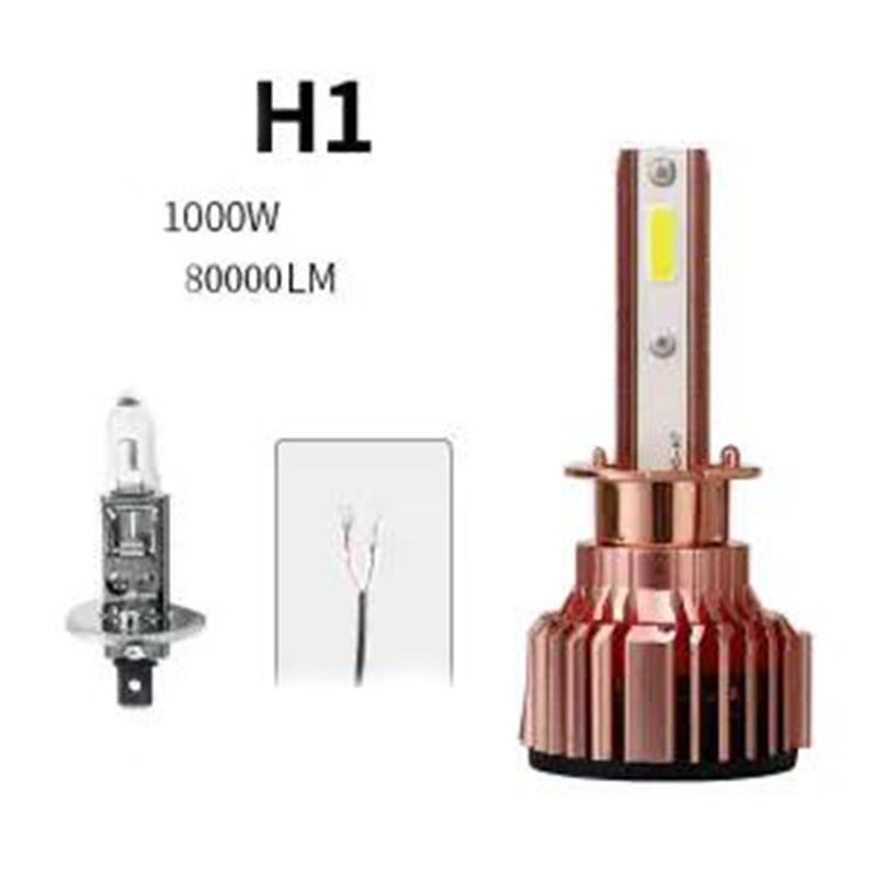 12V24V 1000W Ultra-bright High-power Car Headlights High-brightness Focusing H7 H1 H3 H11 H4 H1 H8 H9 High and Low Beam Auto Parts