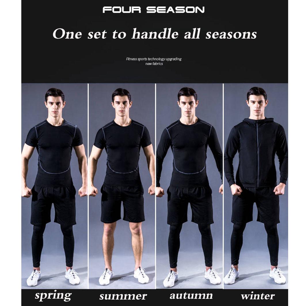 Men's Sportswear Compression Sport Suits Quick Dry Running Sports Joggers Training Gym Fitness