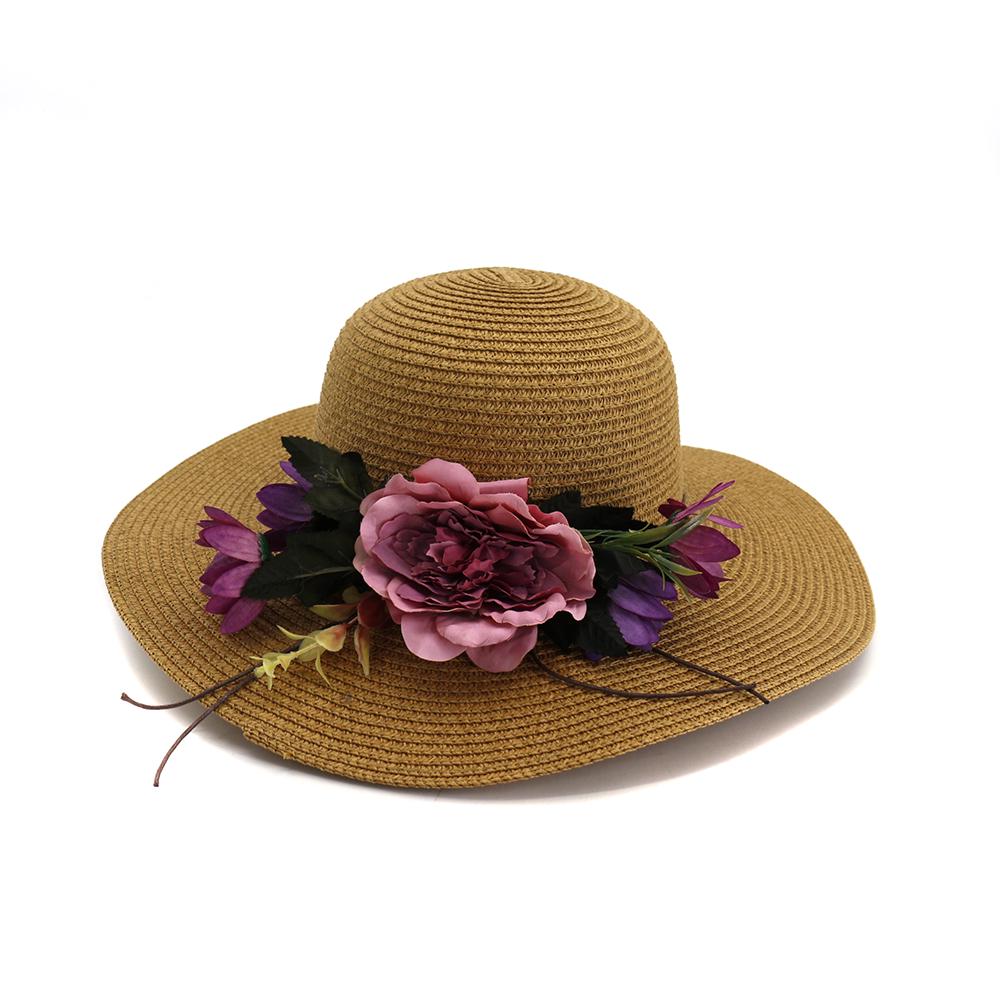 Straw hat  Cap Big Brim Ladies Summer Straw Hat Youth Hats For Women Shade Sunhat Beach Hat