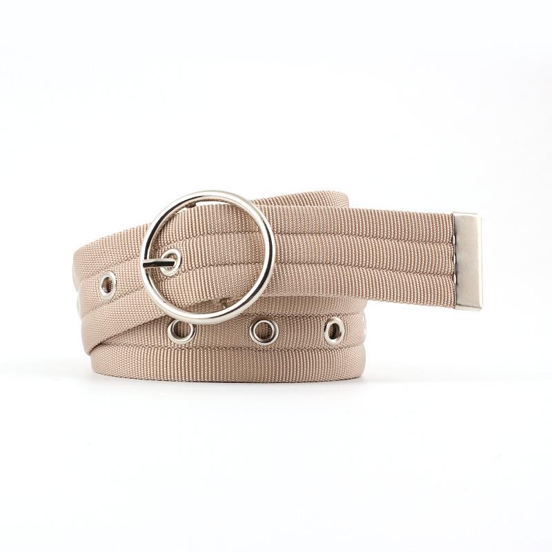 Waist Belt Men Waist Belt Nylon Double Buckle Waistband Personality Accessories