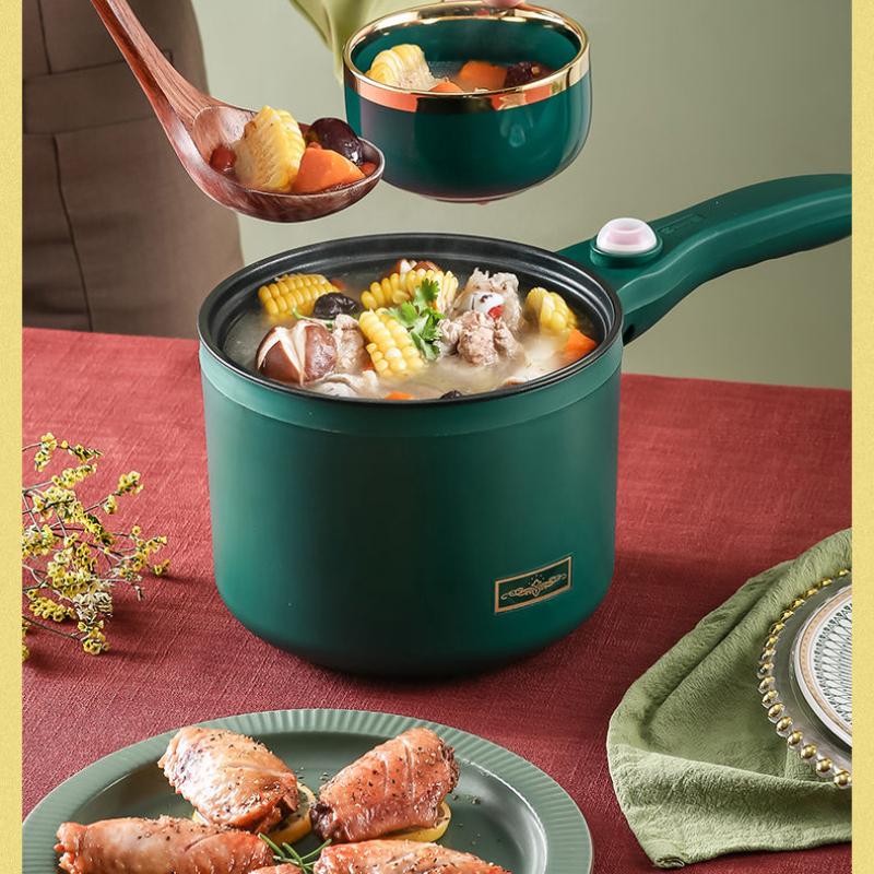 Multifunctional Electric Frying Pan Student Dormitory Small Electric Pot Home Cooking Noodles In Pot Mini Electric Cooking Pot Is Non-stick