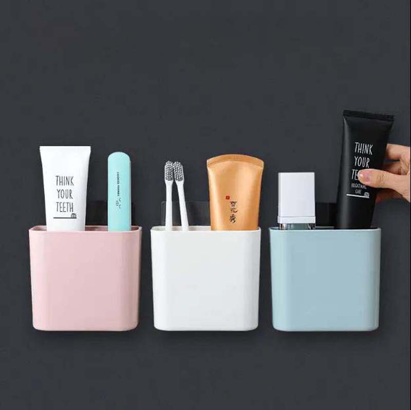 Wall-mounted Toothbrush Toothpaste Storage Box Bathroom Creative Minimalist Storage Rack