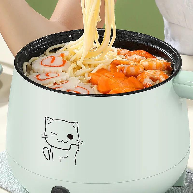 Multifunctional Pot Home Dormitory Bedroom Artifact Noodle Cooking Pot Small Mini Electric Pot Electric Boiling Pot