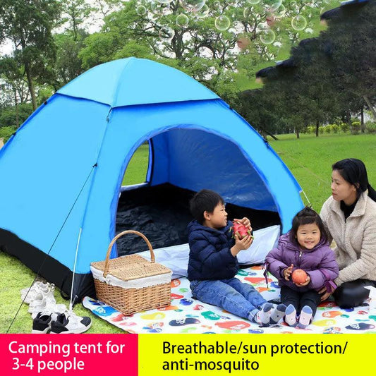 Tent Outdoor 3-4 People Beach Fishing Camping Family Outing Barbecue Simple Folding Tent