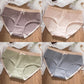 4 Packs Underwear Women's Pure Cotton Bow Briefs Student Antibacterial Panties Women's Soft Breathable Mid-waist Solid Bowknot Shorts Briefs