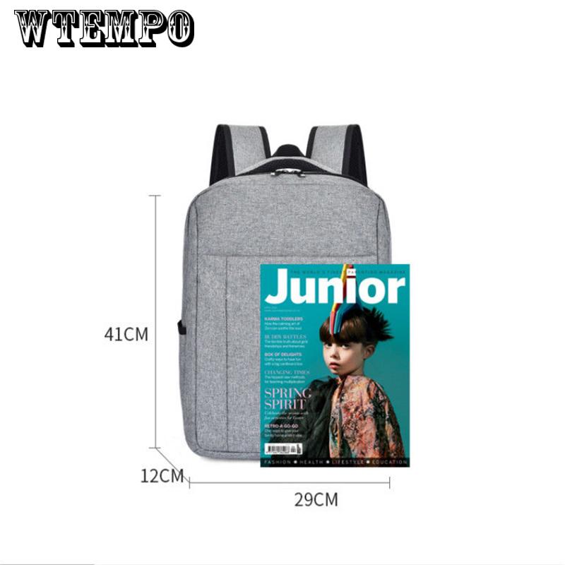 Fashion Zipper Open Bag Men's BackPack Laptop High Quality Designer Male Business Classic Bags