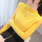 Autumn and Winter  Turtleneck  Top All-match Long-sleeved Knitted Bottoming Shirt Loose and Simple Women's Sweater