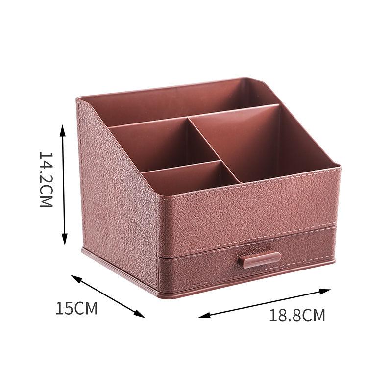 Plastic Desktop Sundries Storage Makeup Organizer Cosmetic Makeup Brush Storage Case Home Office Bathroom Storage Box