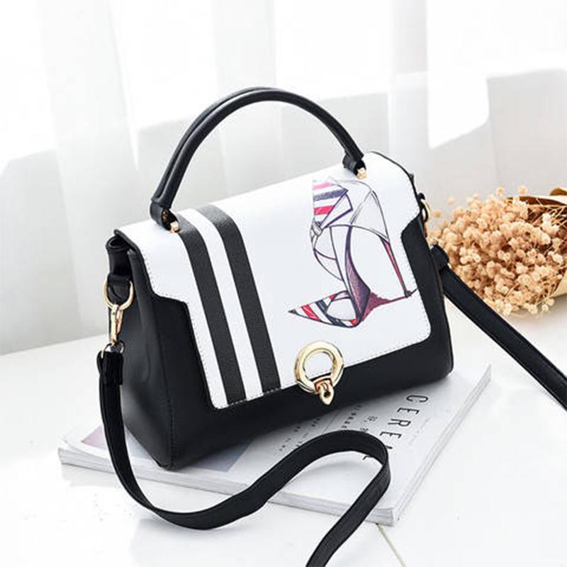 Crossbody Bag Women White Genuine Leather Waterproof Zipper Large Capacity Tote Bags Shoulder Bag