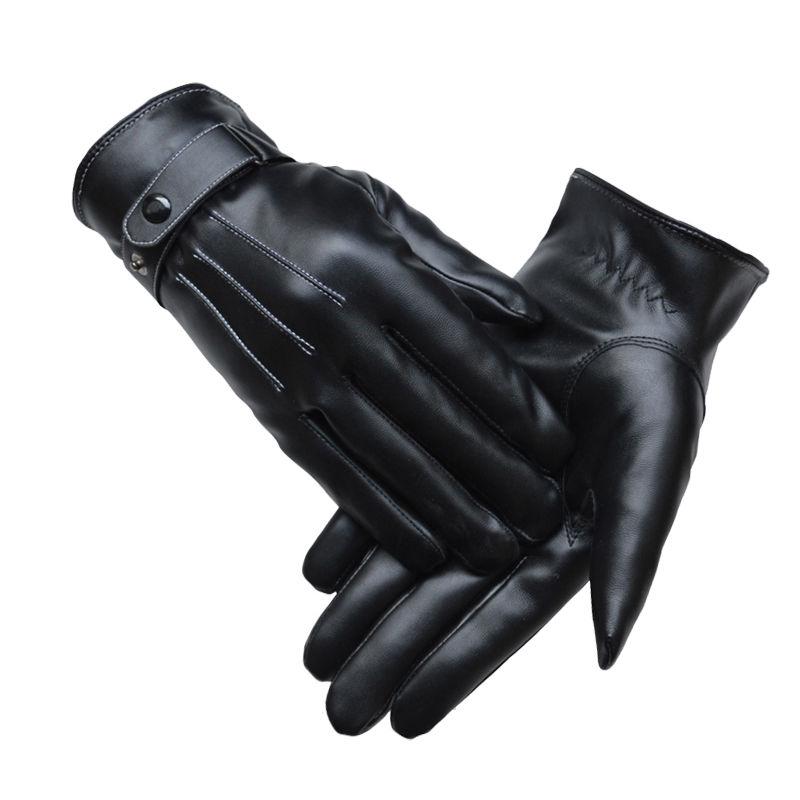 Cotton gloves Windproof gloves Winter Warm Leather gloves Thick gloves Man fashion gloves Plush