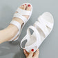 Summer Mother Shoes Sandals Nurse Shoes Plastic Female Middle-aged  Elderly Flat-heeled Soft-soled Comfortable Flat Sandals Please Buy A Larger Size