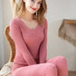 Autumn Clothes Long Trousers Suit Women's Thermal Underwear Winter Thin Body Shaping Sexy Tight Cotton Sweater