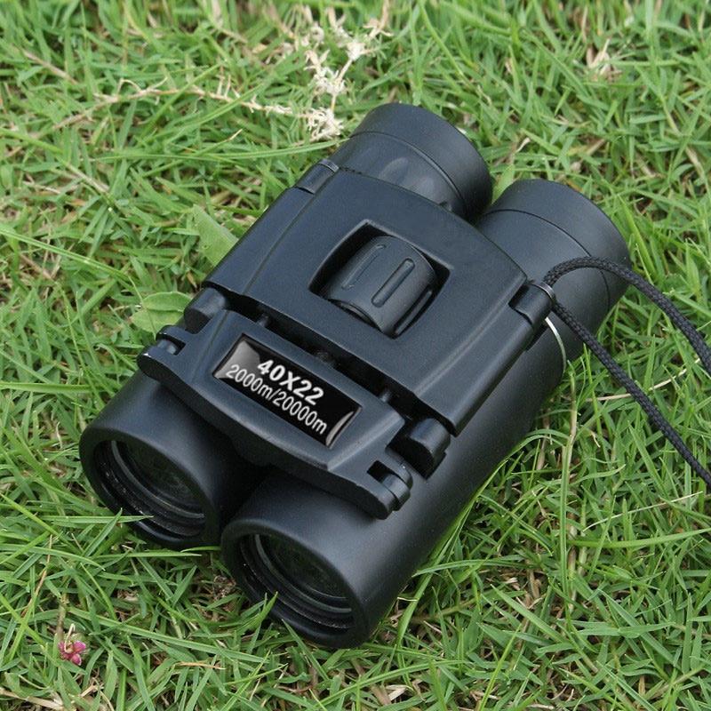 40x22 HD Powerful Binoculars 2000M Long Range Folding Mini Telescope BAK4 FMC Optics for Hunting Sports Outdoor Camping Travel