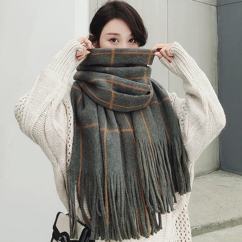 Scarf Women Wrap Solid Women Long Cashmere Head Scarves