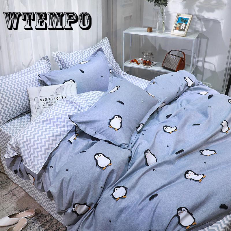 Bedding Set Print Set Lifelike Bedclothes with Pillowcase Bed Set Home Textiles