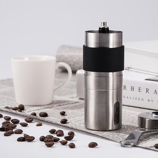 Stainless Steel Grinder Coffee Bean Grinder Household Portable Manual Coffee Grinder Multi-purpose Powder Machine