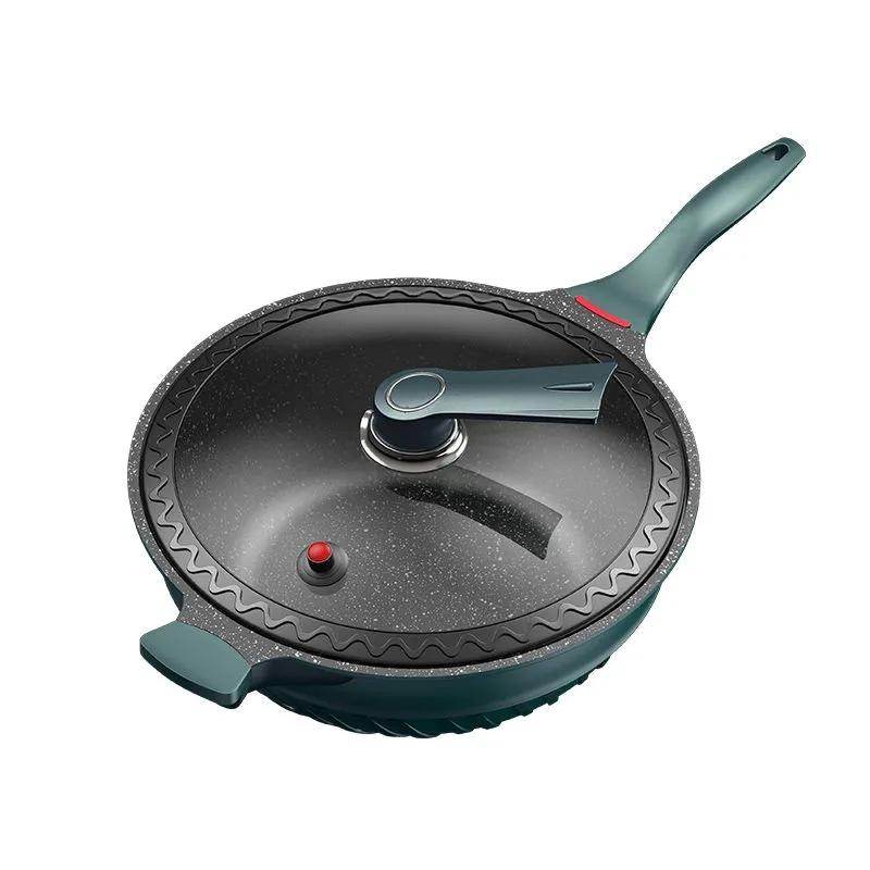 Maifan Stone Non-stick Frying Pans Household Cooking Non-stick Frying Pans Kitchen Supplies Frying Pans