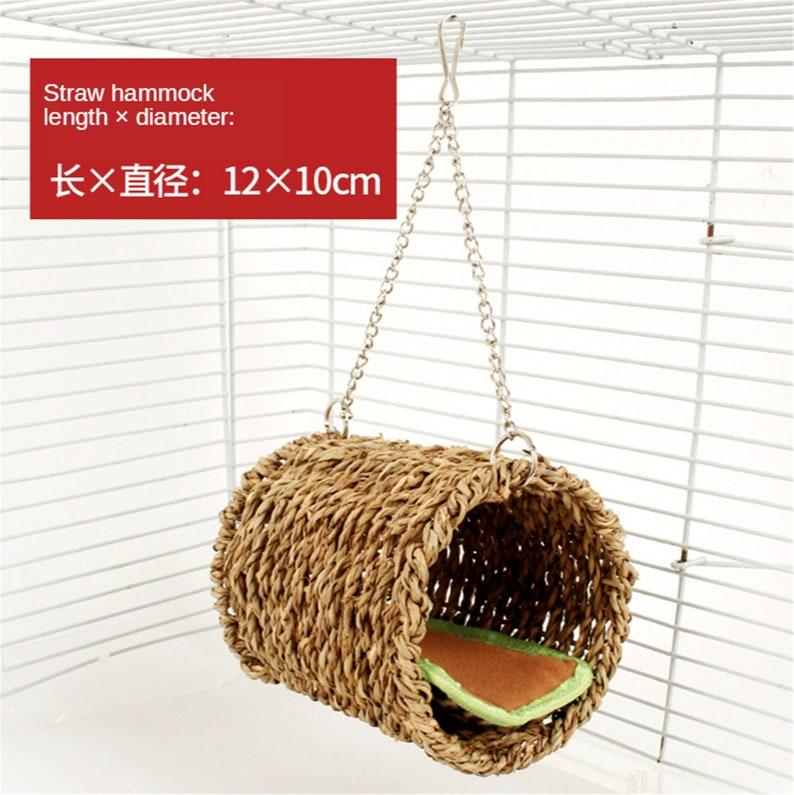 Hamster Cage Landscaping Supplies Hamster Swing Toys Natural Wooden Fence Golden Bear Tunnel Springboard Small Pet Accessories