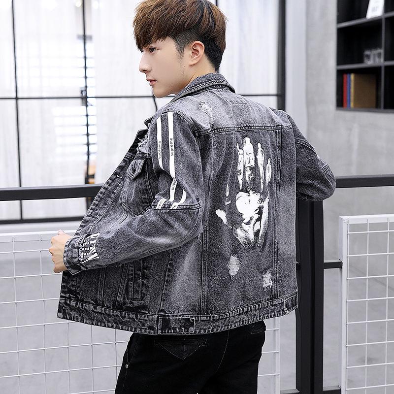 Men's Denim Jacket Autumn and Winter Clothes Trend Men's Clothing Jacket Men's Plus Size Jacket