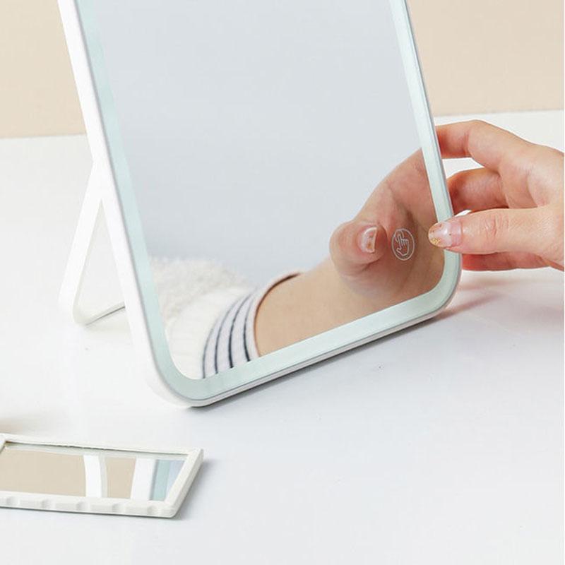 10.6 Inch Rotating with LED Light Touch Dimming Magnifier Cosmetic Mirror Backlit Mirror