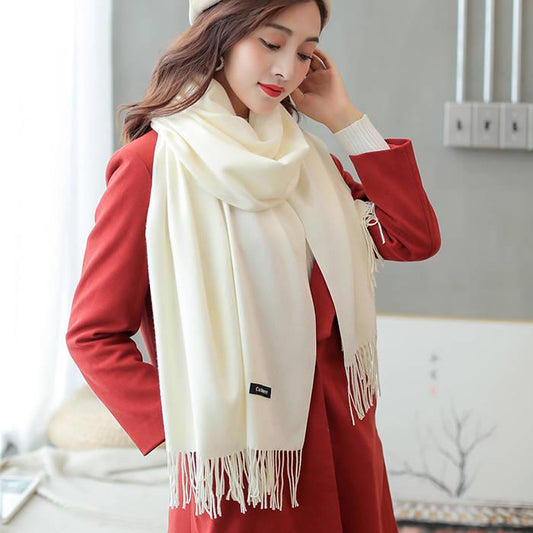 Winter Women Scarf Fashion Soft Cashmere Scarves for Lady Pashmina Shawls Wrap Blanket Bandana