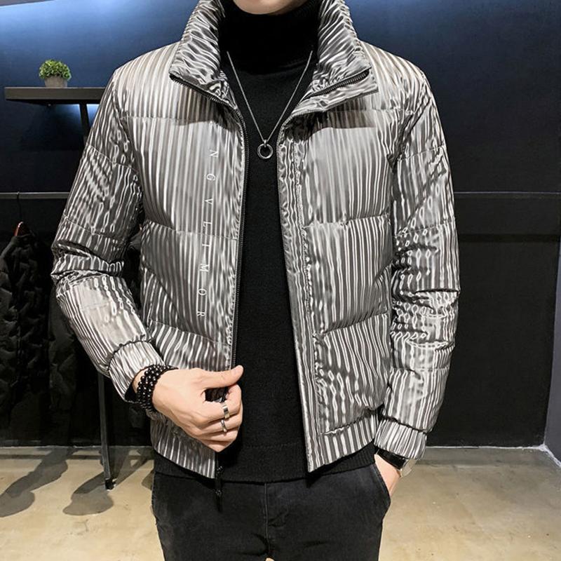 Men's Down Jacket Winter Korean Style Short Stand Collar Trend Handsome Lightweight Thick Men's Jacket