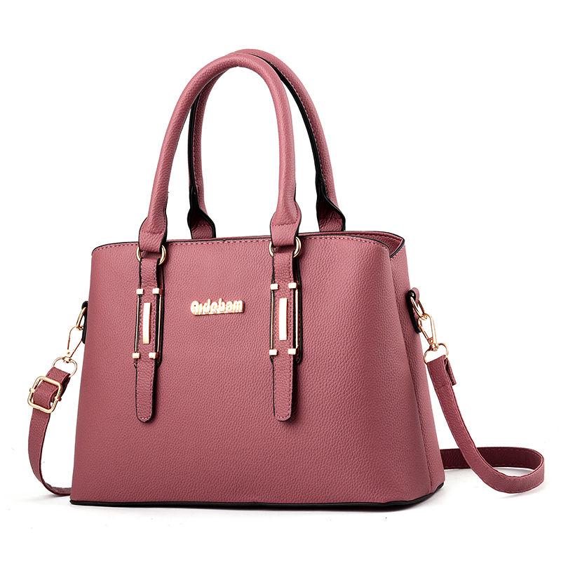 Big capacity Woman bag European and American style Shoulder Handbag Trendy wild Patent leather bag