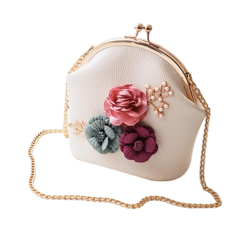 Fashion Women Shoulder bags PU Leather Stereo Flowers Bag luxury handbags women bags designer High Q