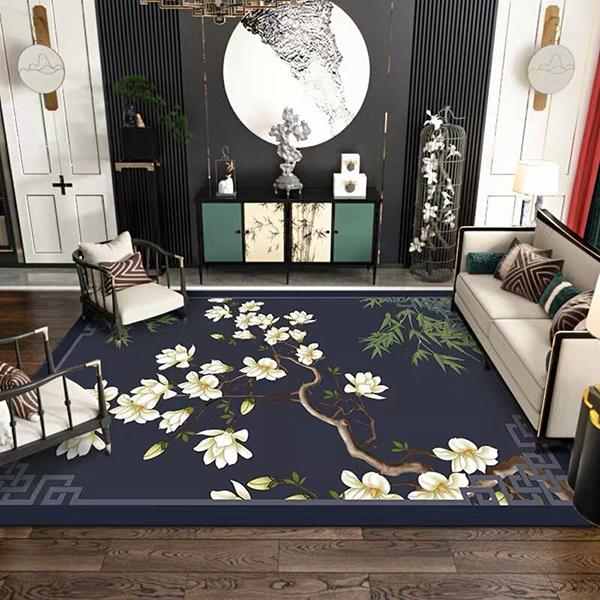 Chinese Style Living Room Carpet Simple Sofa Coffee Table Blanket Study Bedroom Full Chinese Style Bedside Blanket