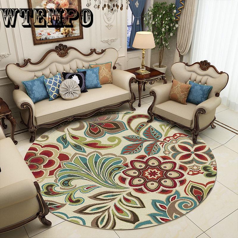 American Carpet Living Room Carpet Sofa Mat Coffee Table Mat Soft Round Carpet Bedroom Carpet