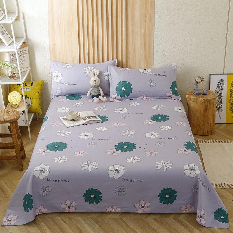 Twill Skin-friendly Bed Sheet Universal Student Dormitory Bed Linen Household Bedding