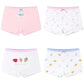 4 Pcs/Lot Girls Underwear Briefs Panties Kids Children Shorts for 3-13Years